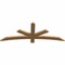 Ekena Millwork Alberta Smooth Timber Gable Bracket, Western Red Cedar, 60"W x 22"H x 1 1/2"D x 3 1/2"F, 9/12 Pitch GBW060X22X0204ALB00SWR - alternate 5